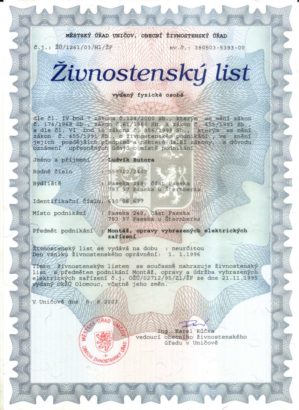 CERTIFIKÁTY